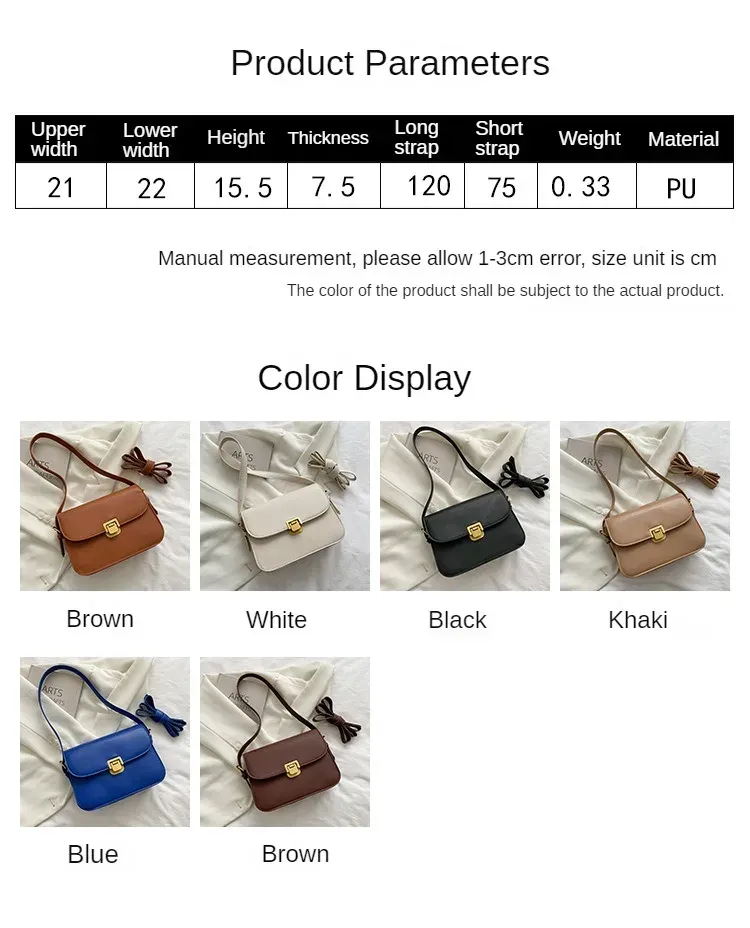 Designer Shoulder Bags Womens 2024 Messenger Bag in Preppy Style - High-Quality Vintage Envelope Briefcase Handbag_voghion.com