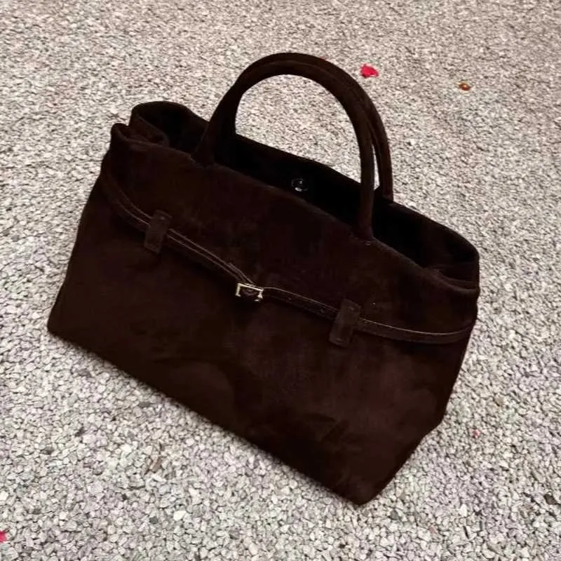 Velour Chamois Retro Tote Taske Til Kvinder Desinger Scrub Håndtaske Kvinde Stor Kapacitet Moderigtige DametaskerC241018_voghion.com
