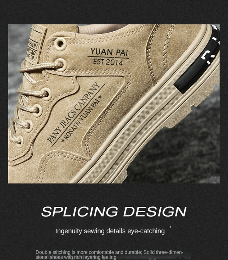 Caual Shoe for Men Summer Outdoor Platform Hiking Work Boot 2024 Fahion Deigner Leather Loafer Zapato Para_voghion.com