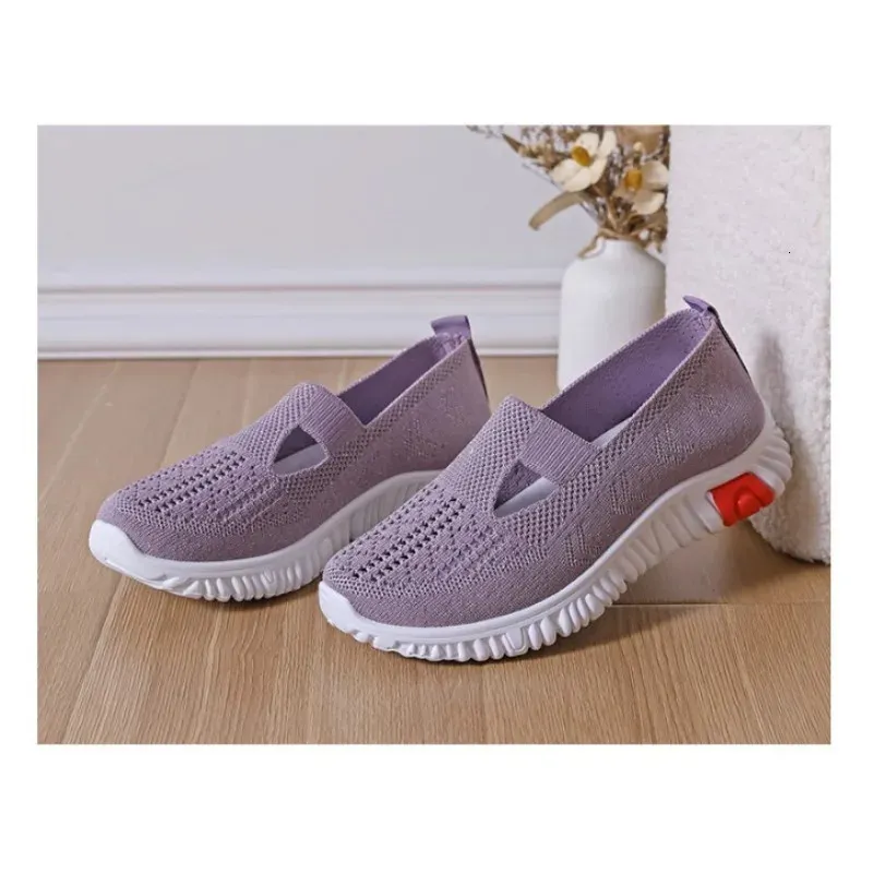 Orthopädische Schuhe für Damen, Stoff, lässig, bequem, weich, atmungsaktiv, flache Tennisschuhe für Damen 240627_voghion.com