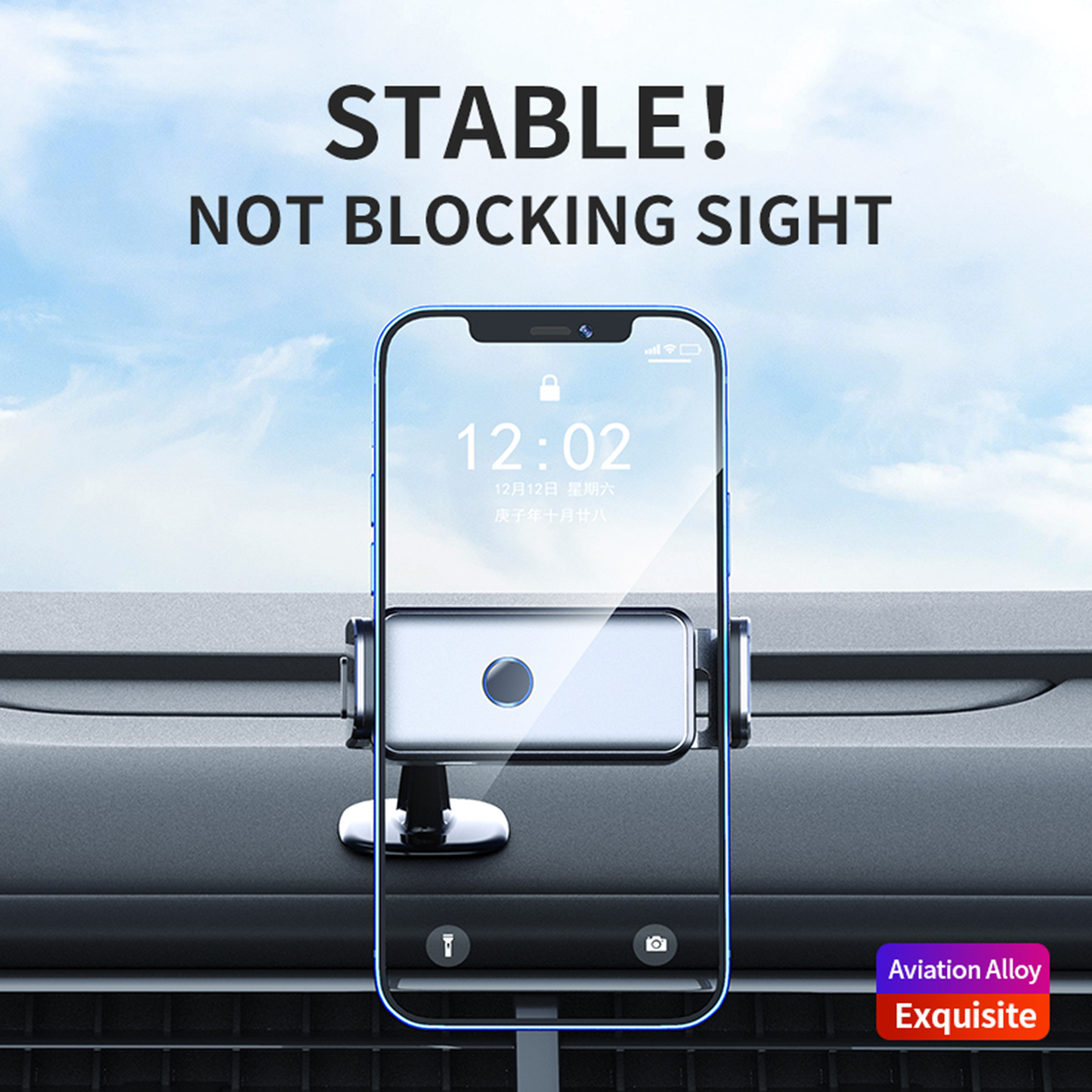 Car Smart Electric Locking Mobile Phone Support Holder For IPhone Xiaomi Air Vent Clip Stand Auto Induction Mount Bracket_voghion.com