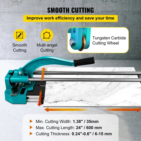 Professional Manual Tile Cutter With Laser Guide And Double Rails_voghion.com