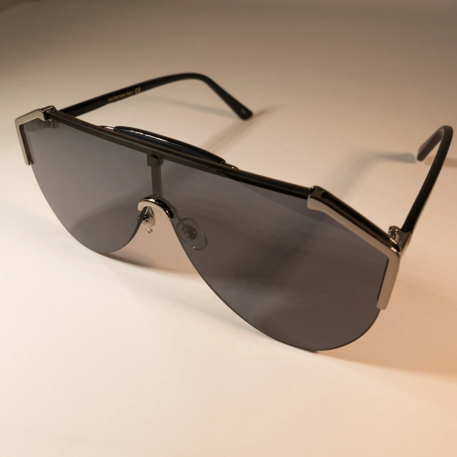 0291 Designer-Sonnenbrille für Damen Mode Sonnenbrillen Wrap Sonnenbrille Halbrahmen Beschichtung Spiegellinse Kohlefaser Beine_voghion.com
