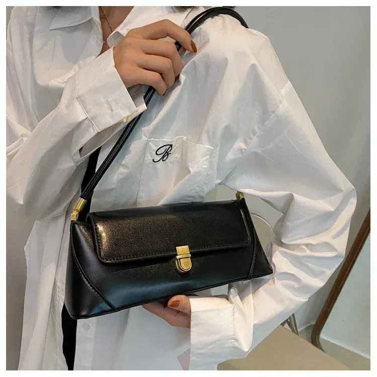 Pod pachami francuska torebka w stylu vintage 2021 kobiet markowe torby moda damska pojedyncza torba na ramię klasyczne kopertówki_voghion.com