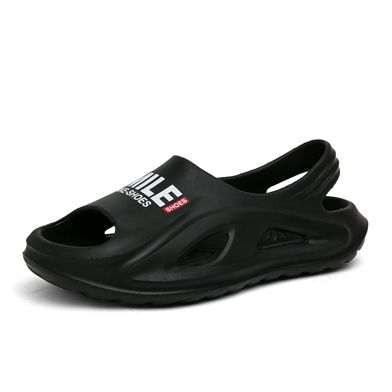 Sandalias de hombre con sensación de mierda 2024 verano nuevo antideslizante para uso al aire libre sandalias y zapatillas casuales de moda zapatos de playa de moda para hombres_voghion.com