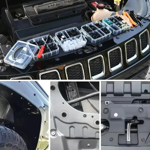 680pcs Snap-on Car Bumpers Box Set, Single Style, High-quality Auto Accessories_voghion.com