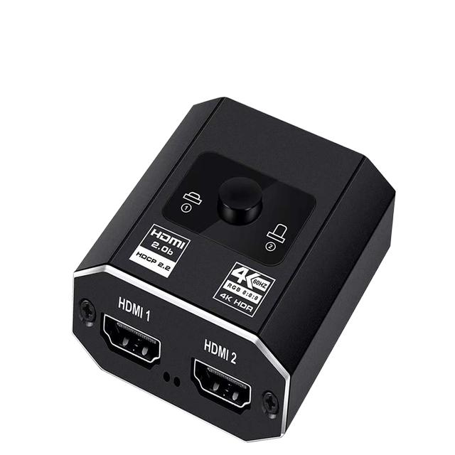 HDMI Switcher 4K Bi-Direction 2.0 HDMI Switch 1x2/2x1 Adapter 2 in 1 out Converter för PS4 PS5 TV Box HDMI Splitter_voghion.com