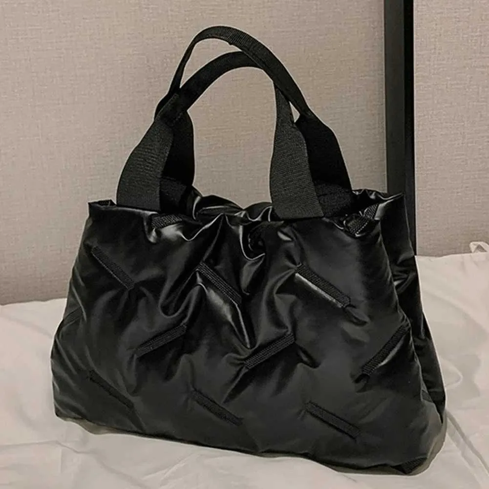 Gesteppte Damen Tote Tasche, Große Wattierte Umhängetasche Für Damen_voghion.com