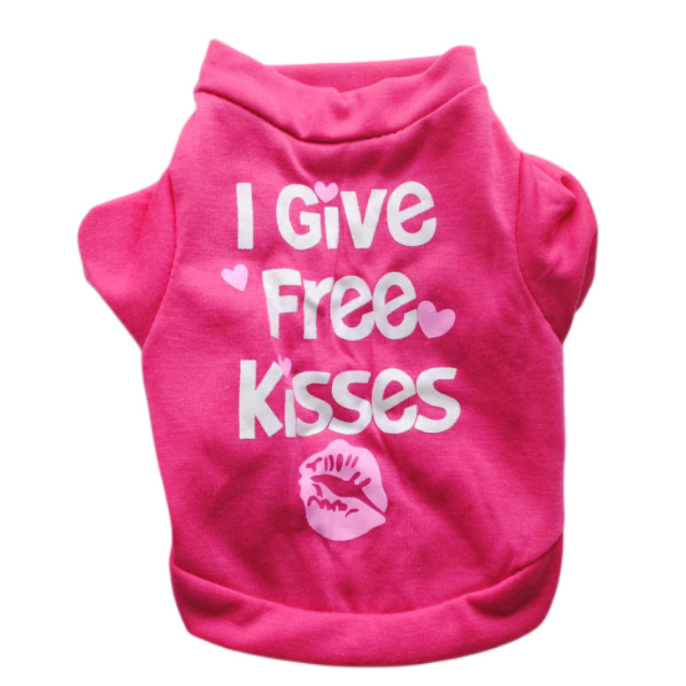 Puppy Kitten Clothes Spring And Summer Breathable Short Sleeve T-Shirt Six Colors Work Registration Certificate_voghion.com