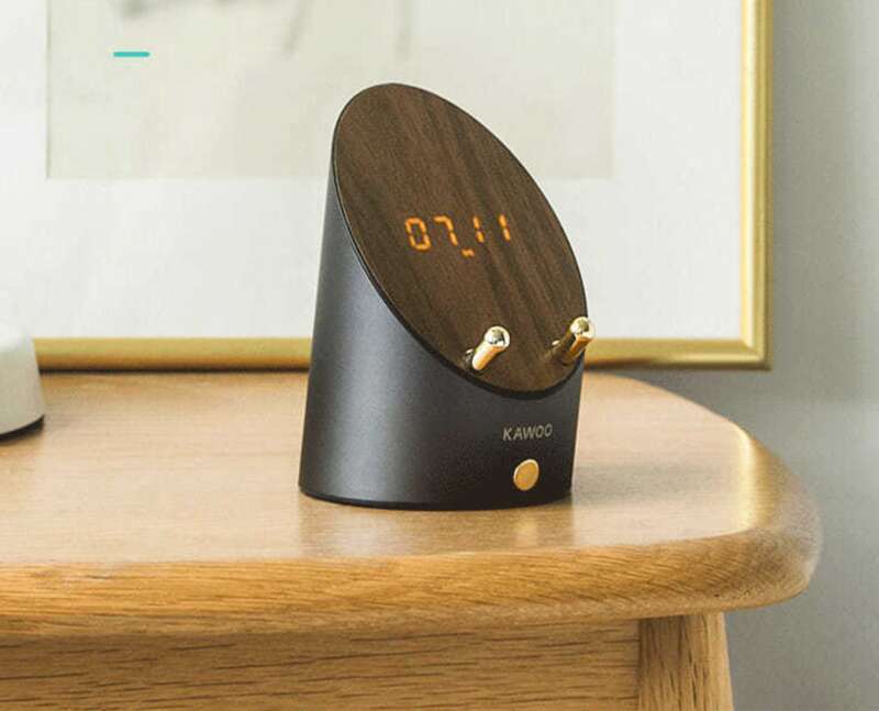 【 Colecția 1448 de persoane 】 KAWOO Lingxi Ceas deșteptător cu ecran creativ, difuzor audio wireless cu senzor Bluetooth_voghion.com