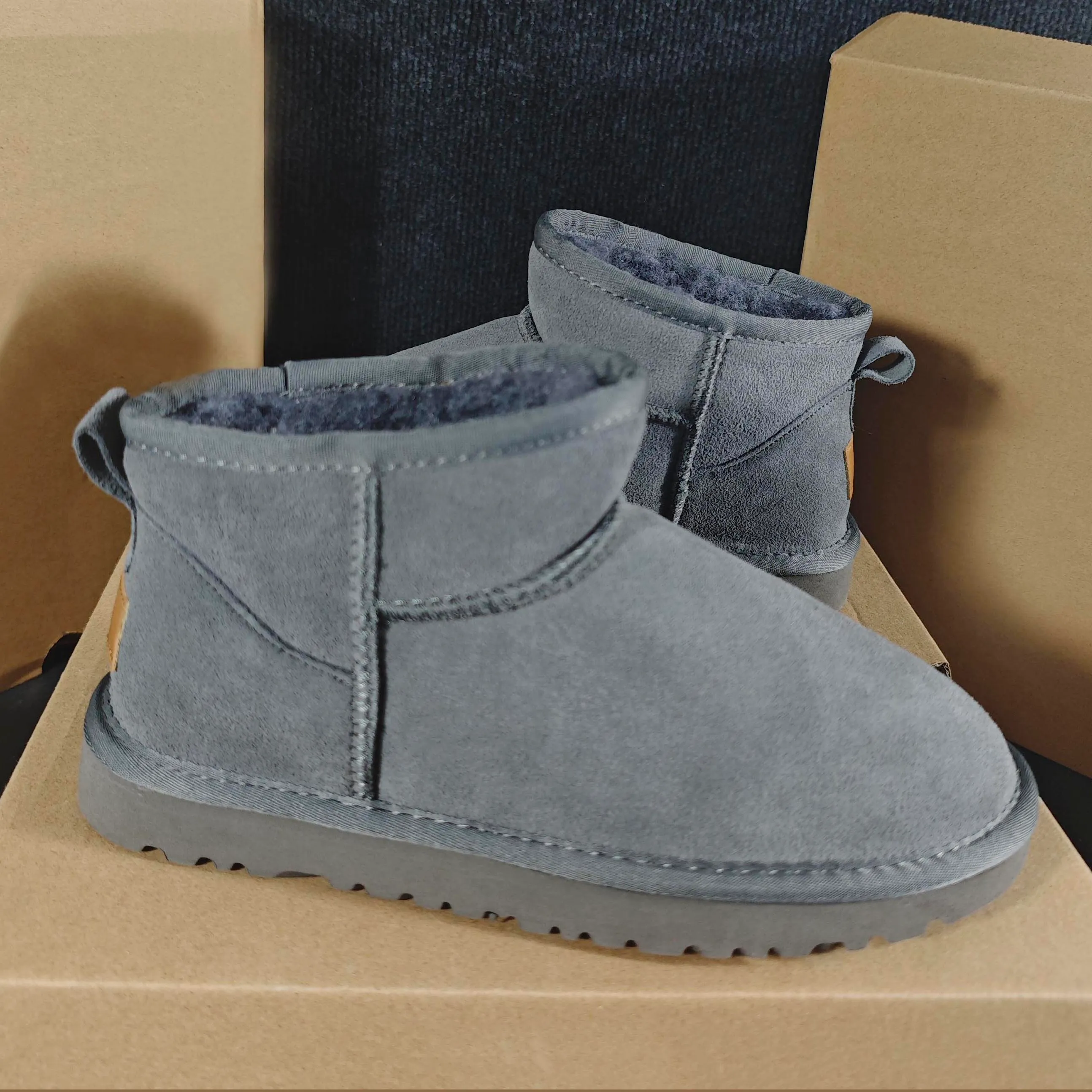 Bottines Tasman Chaussons Tazz Mini bottes classiques Ultra Snow Short Medium Platform Chaussures chaudes Fourrure Peau de mouton_voghion.com