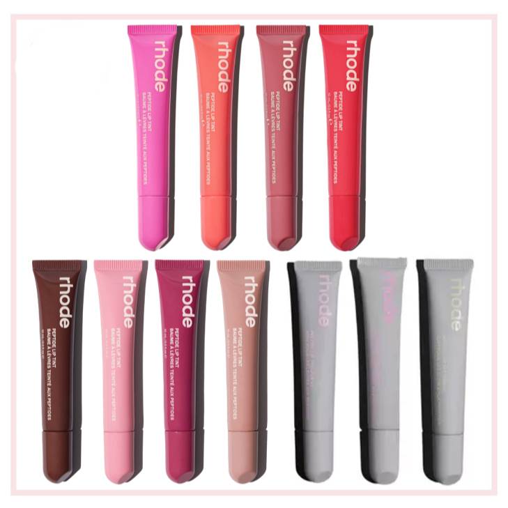 Baume à lèvres Rhode Balm 10 ml 11 couleurs, brillant à lèvres, hydratant, soyeux, transparent, facile à colorer, pour femmes