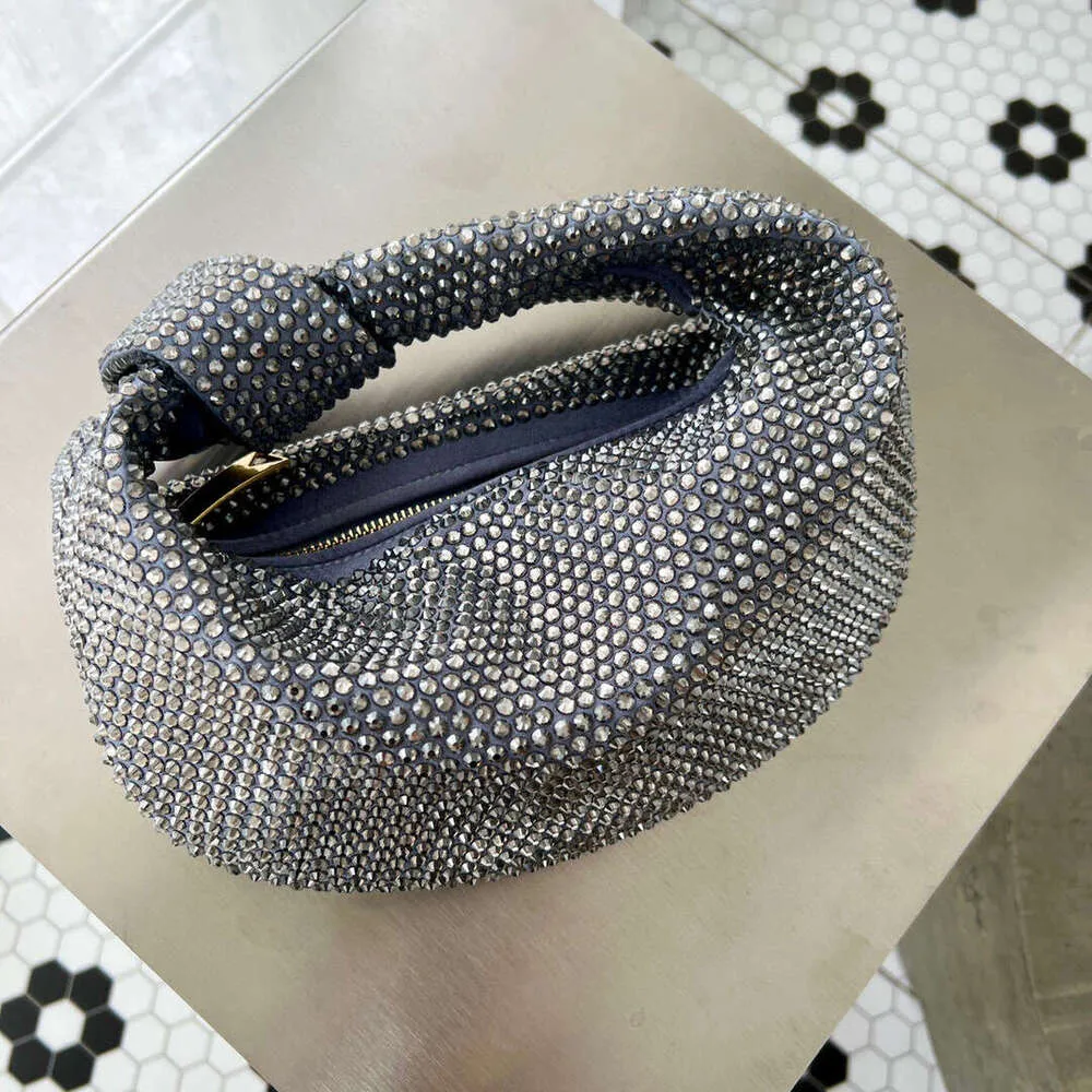Designer Knotted Crsytal Rhie Dia Cloud Women's Handbag Bg Shiny Evening Bag Dinner Party Clutch Purse_voghion.com