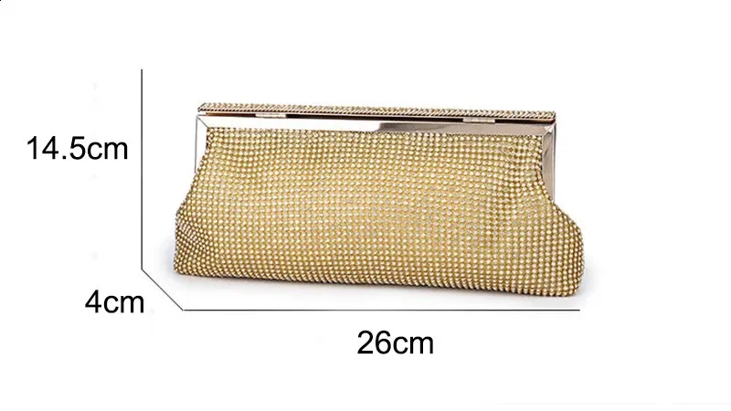 Pochette da sera per donna elegante borsa a tracolla_voghion.com