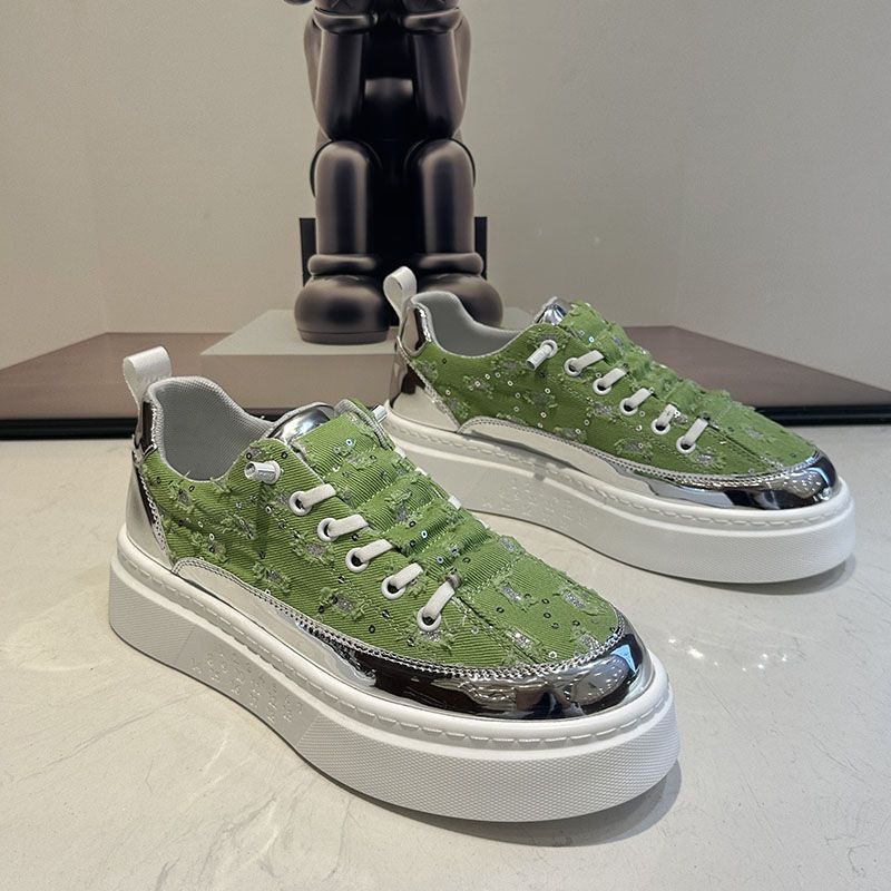 Sommer Neue Songgao Fashion Lazy mit Stoffoberflächenperforation Vielseitige Casual für Herren 2024 Trendy Board Schuhe_voghion.com