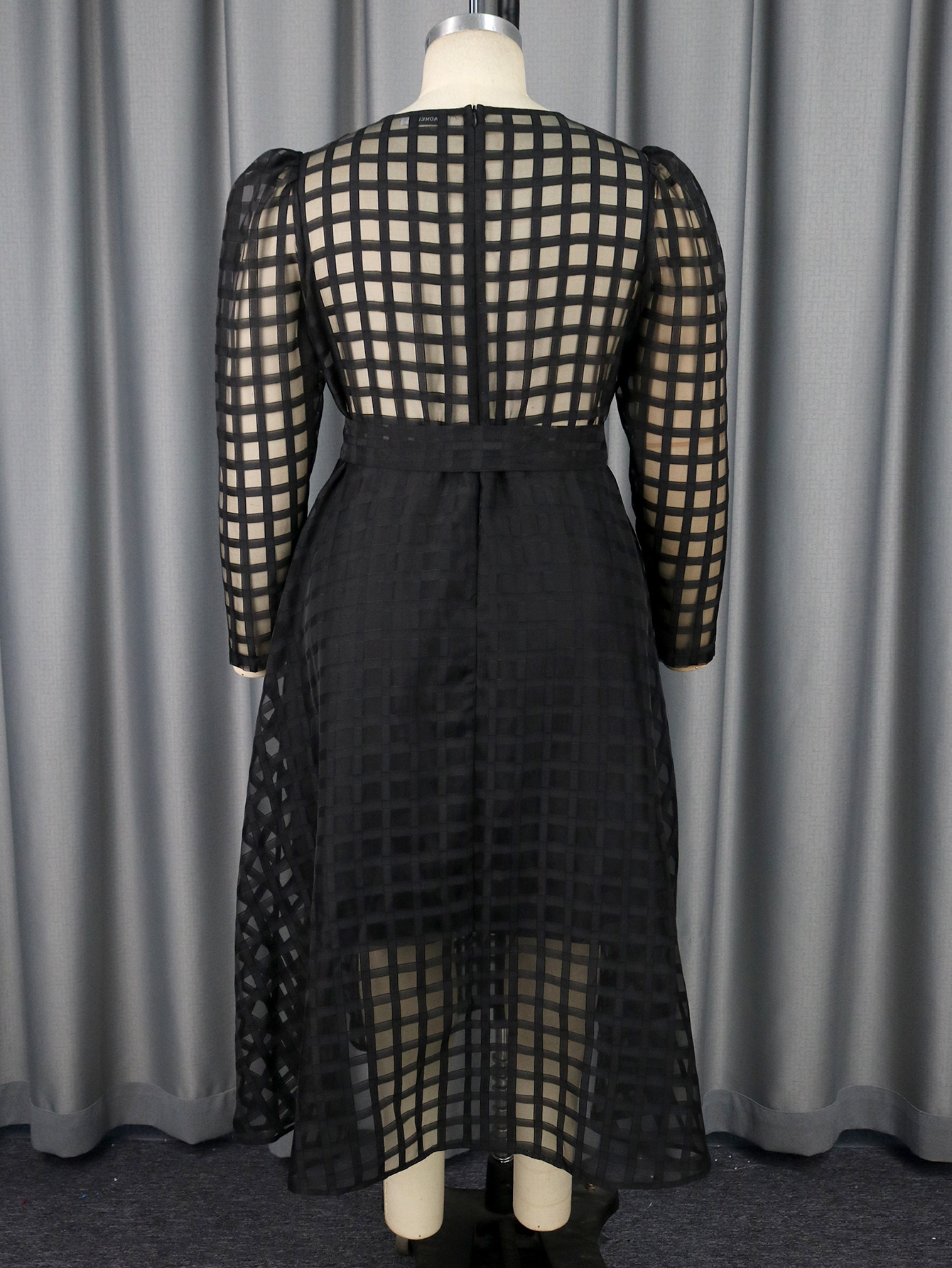 Cardigan long ajouré sexy, grande taille, style boîte de nuit, taille haute, robe Sexy, printemps et été_voghion.com