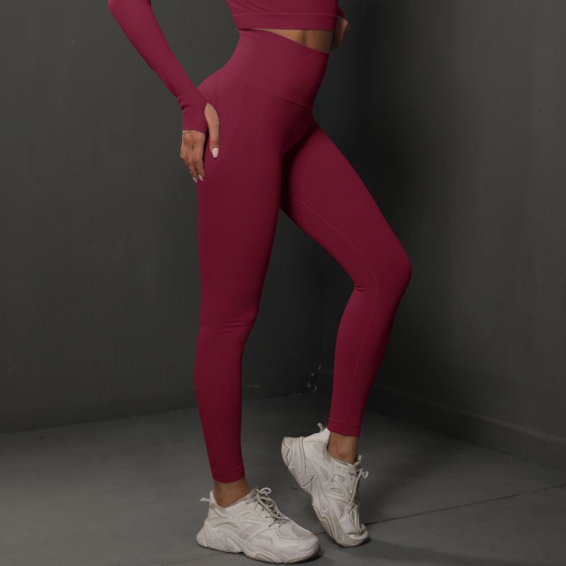 New High Waist Stretch Training With Peach Hips Yoga For Women's Outdoor Running And Fiess Pants_voghion.com