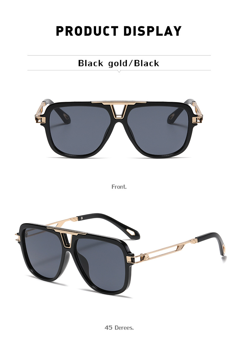 NEW Brand Design Fashion Style Square Metal Small Frame Rimless Sunglasses Men Sun Glasses Oculos UV400_voghion.com
