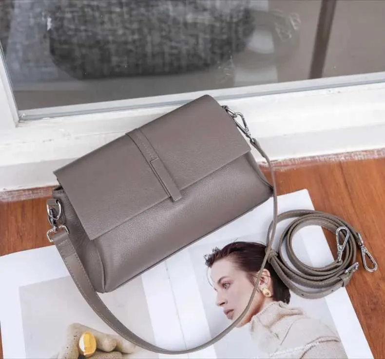 Women's Leather Crossbody Bag, Elegant Versatile Shoulder Bag_voghion.com