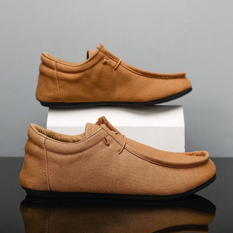 MAEDEF Man's Sneakers Canvas Flats Male Summer Casual for Men High Quality Loafers 2024 Walking Driving Mens Shoes_voghion.com