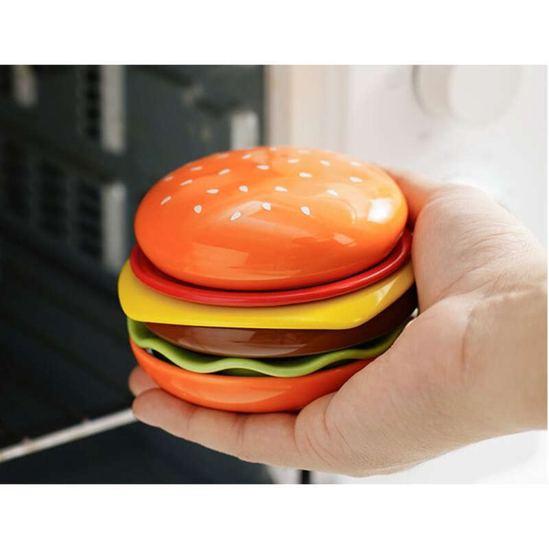 Farfurii de soia cu aromă de hamburger Home Flavor, farfurii de condimente pentru sos de oțet, dimensiuni mici_voghion.com