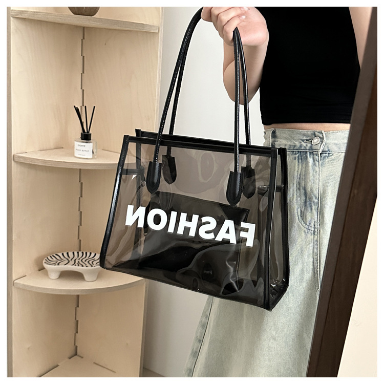 Transparent Shoulder Bag For Women Large Capacity Summer Style_voghion.com