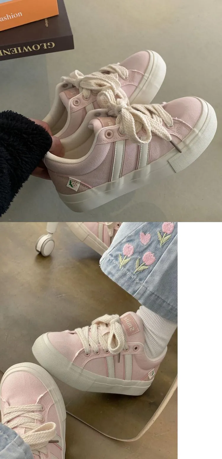 Chaussures de ville décontractées, confortables et respirantes, style campus, en toile épaisse avec surface en tissu_voghion.com