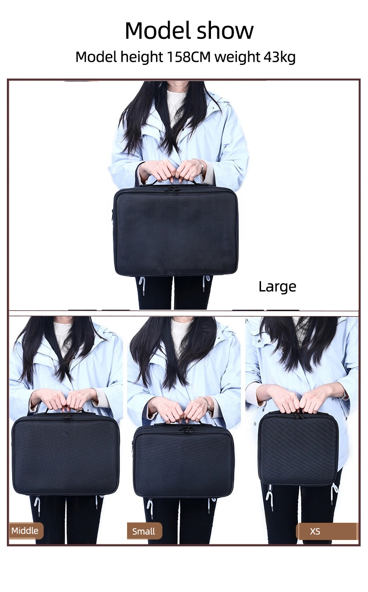 New Oxford Cloth Makeup Bag Large Capacity With Compartments For Women Travel Cosmetic Case_voghion.com