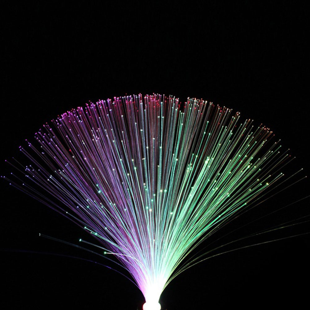 Lampada a fibra ottica a LED multicolore, centrotavola per matrimonio, illuminazione a LED in fibra ottica, tre lampade decorative a LED da 5 mm_voghion.com