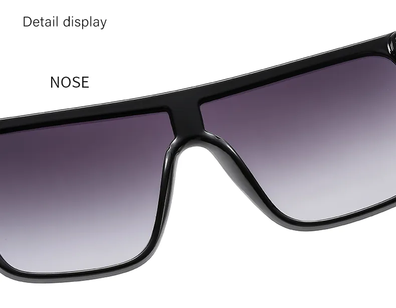 Oversized Square Sunglasses Nightfall Brand Design Trend Sun Glasses for Women Classic Traveg Quay Shade Eyeglasses_voghion.com