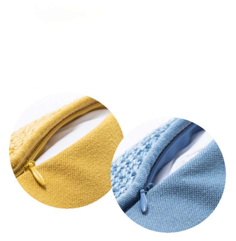 INS Cotone Lino Divano Cuscino Rettangolare Colore Solido Grande Set di Cuscini per Schienale_voghion.com