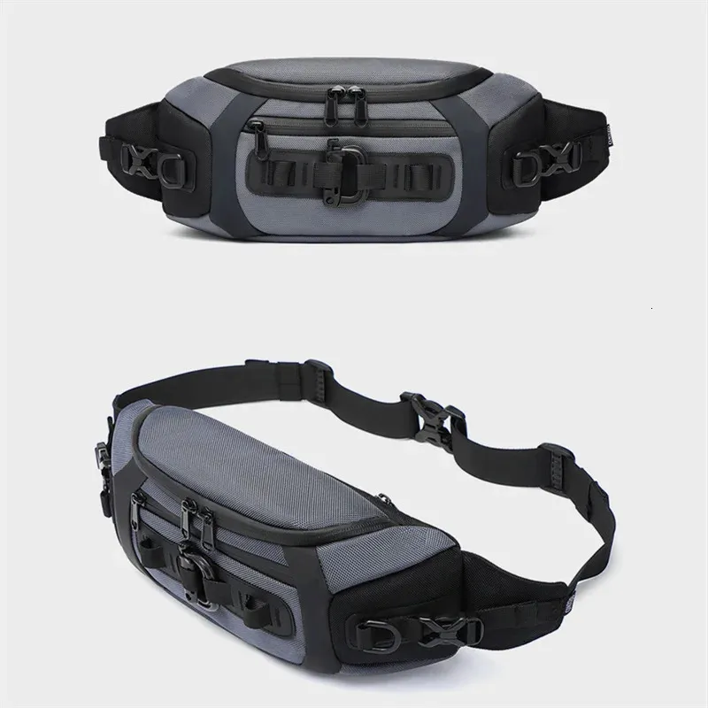 Mode für Männer Taille Outdoor Sports Tactical Fanny Pack Multifunktions wasserdichte männliche Brusttasche Herren Umhängetaschen 241028_voghion.com