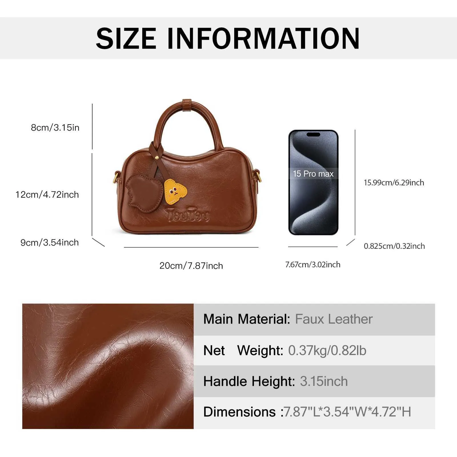 TOUTOU Modische Schleife, originelle Schultertasche, süße Anhänger-Dekoration, Einkaufstasche für den Urlaub, Geschenk, Givin241018_voghion.com