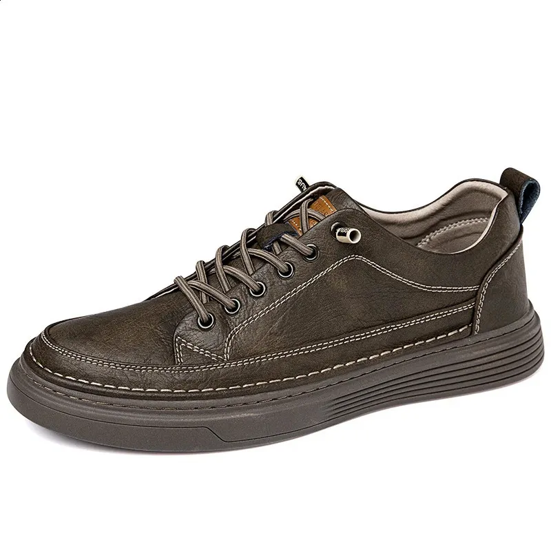 Abnkarwin Homens Couro Casual Sapatos Baixos Clássico Moda Primavera Verão Outono Inverno Tamanho Grande 47 240702_voghion.com