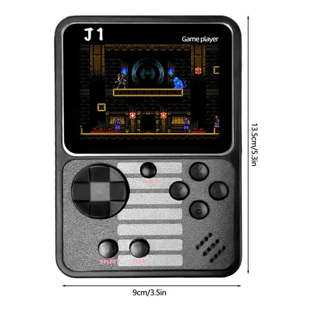 J1 Mini 3 İnç 500'ü 1 Arada El Tipi Kart Oyunları Retro Video Oyun Konsolu Doğum Günü Hediyesi İçin_voghion.com