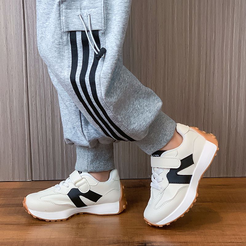 Scarpe per bambini Scarpe da ginnastica per bambini per ragazze e ragazzi Scarpe da tennis per bambini in pelle PU traspirante Rosa/Nero/Grigio,Taglia_voghion.com