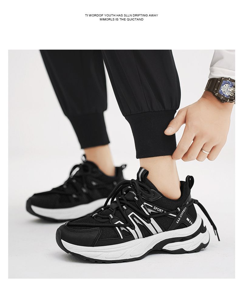 Zapatillas de deporte de malla para caminar para hombre, zapatos casuales de moda_voghion.com