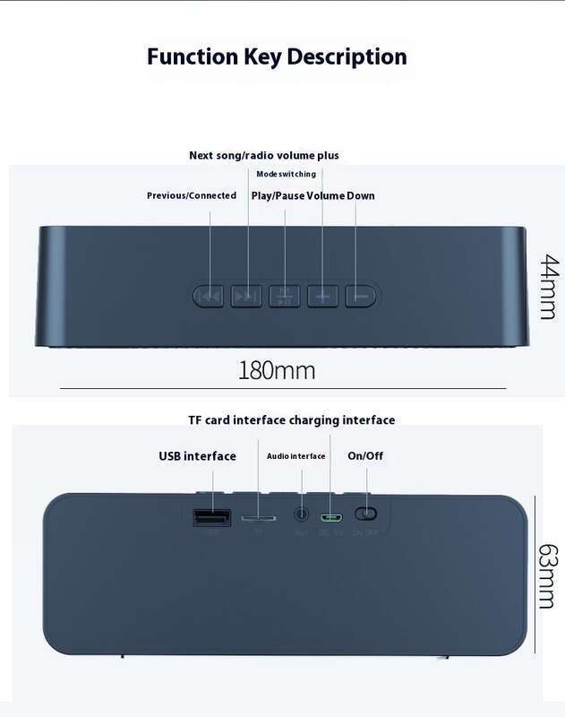 【37000 heraankopen】 Mobiele draadloze subwoofer, Bluetooth, stemomroeper met hoog volume, kleine computer_voghion.com