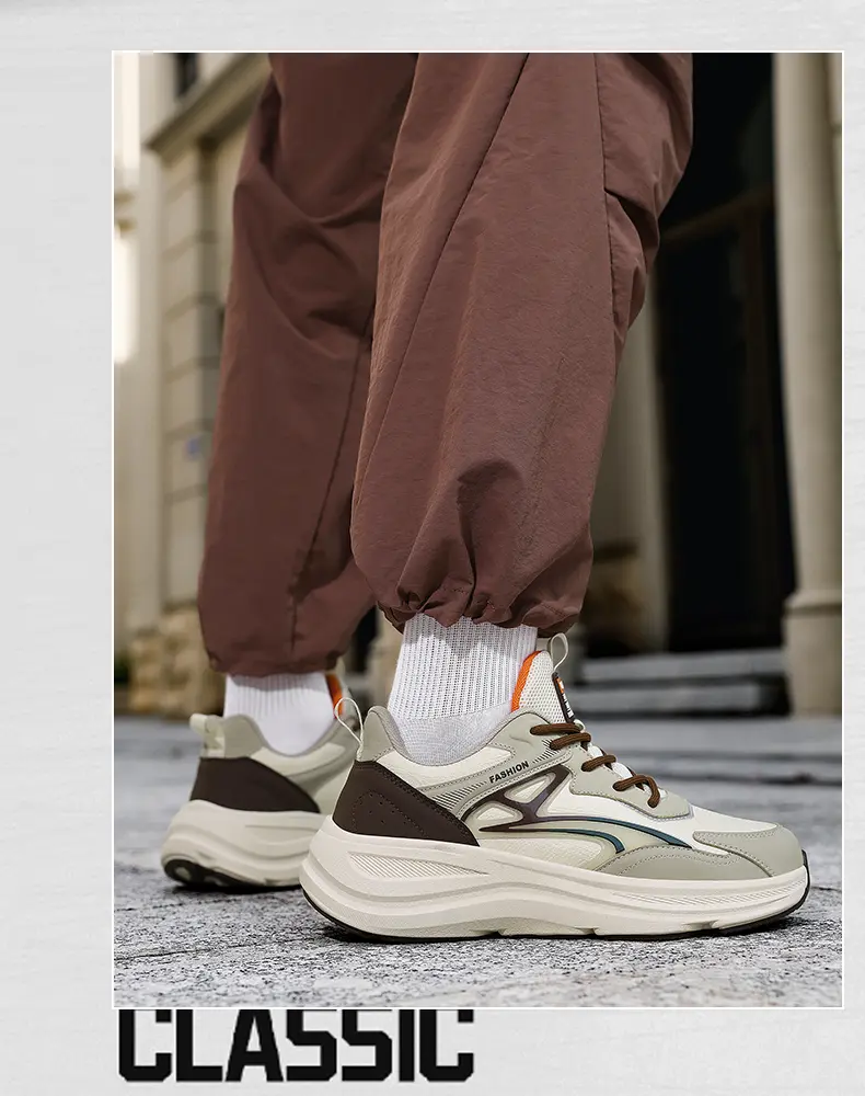 Herren Outdoor Freizeitschuhe Rutschfeste Plateauschuhe Dad Shoes_voghion.com