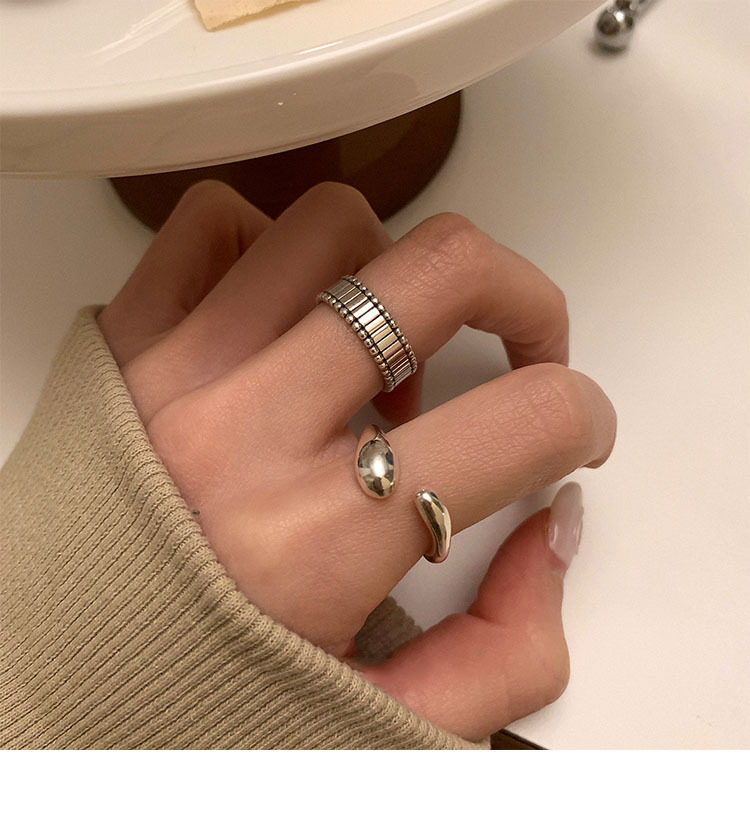 Unique Design Sterling Silver Irregular Geometry 2023 New Fashion Index Finger Ring Personalized_voghion.com