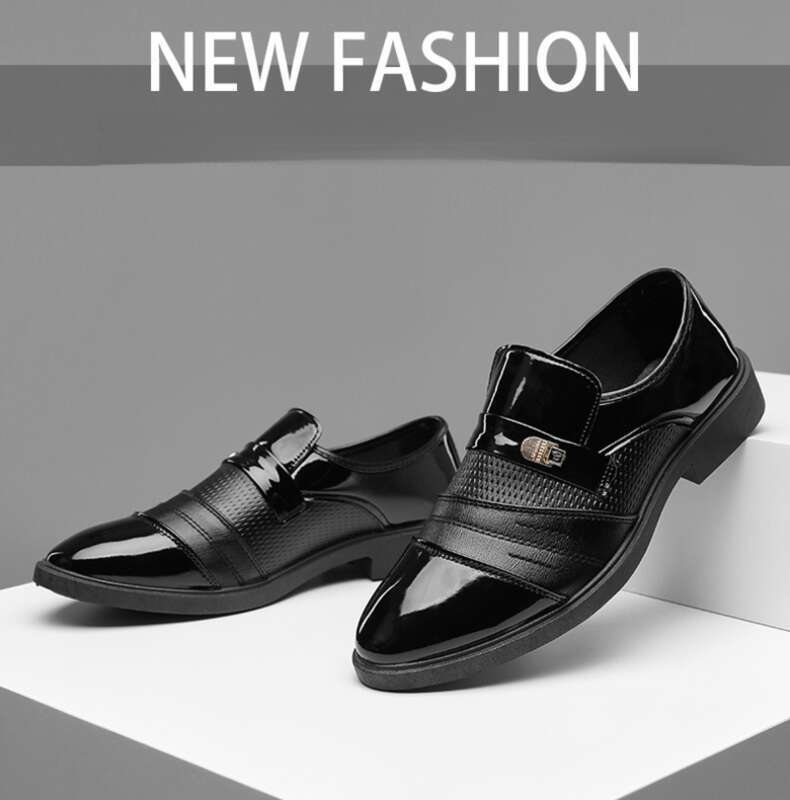 Scarpe casual da uomo in pelle per il tempo libero, da lavoro, primaverili e autunnali, con un unico abito rialzato_voghion.com