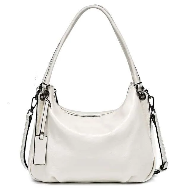 Zency Nero Beige Pelle Morbida Hobo Donna Semplice Casuale Borsa A Mano Con Manico Superiore Borsa A Tracolla Grande Capacità Borsa A Tracolla Media_voghion.com