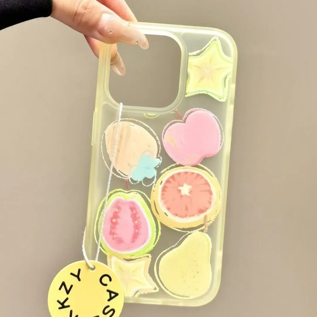 Creative Graffiti Fruit Phone Case For Iphone Models Y2k Style_voghion.com