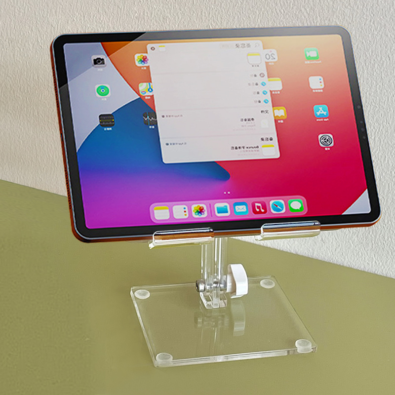 Acrylic Tablet Stand Desktop Adjustable Folding Holder for Mi Pad 4 Samsung iPad Pro Air Mini 12.9 11 10.2 10.9 Support_voghion.com