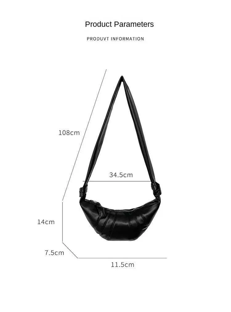 Croissant hobo schoudertas dames engelse stijl pu_voghion.com