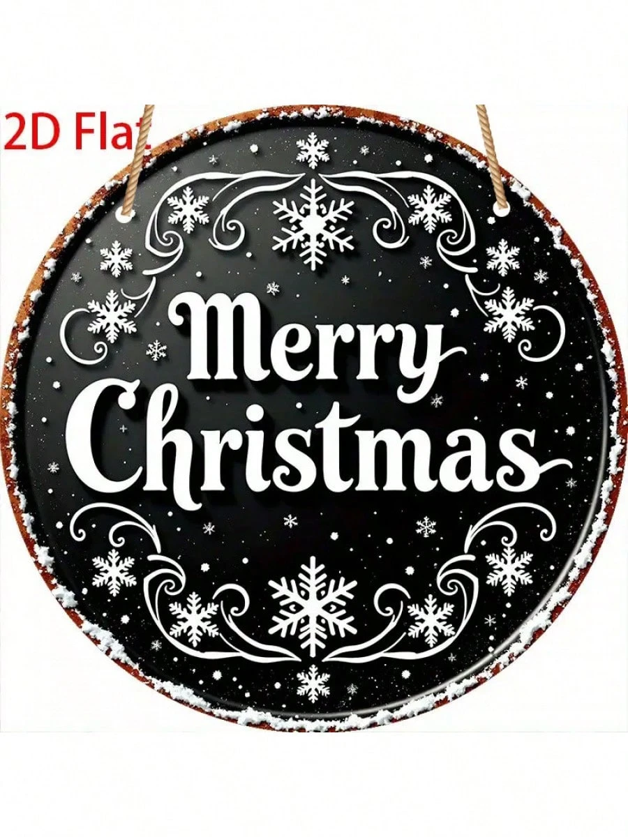 Weihnachtsschild aus Holz – 20 x 20 cm, geeignet für Zuhause, Küche, Bar, Café, Garage, Weihnachtsdekoration_voghion.com