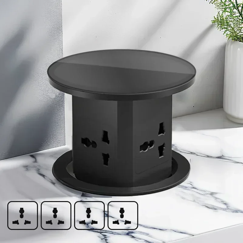 Elevator Power Tower Socket Automatic Pop - Up Universal Plug Adapter Hidden Wireless Charge Hydraulic Lifting_voghion.com