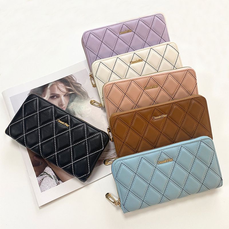 Handtaschen Kleine Stil Dia Damen Brieftasche Ins Große Kapazität Mode Münzgeldbörse Einzelner Reißverschluss Handytasche_voghion.com