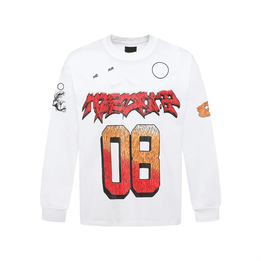 Herren Longsleeve Graffiti Hoodie Kapuzenpullover Im Oversize_voghion.com
