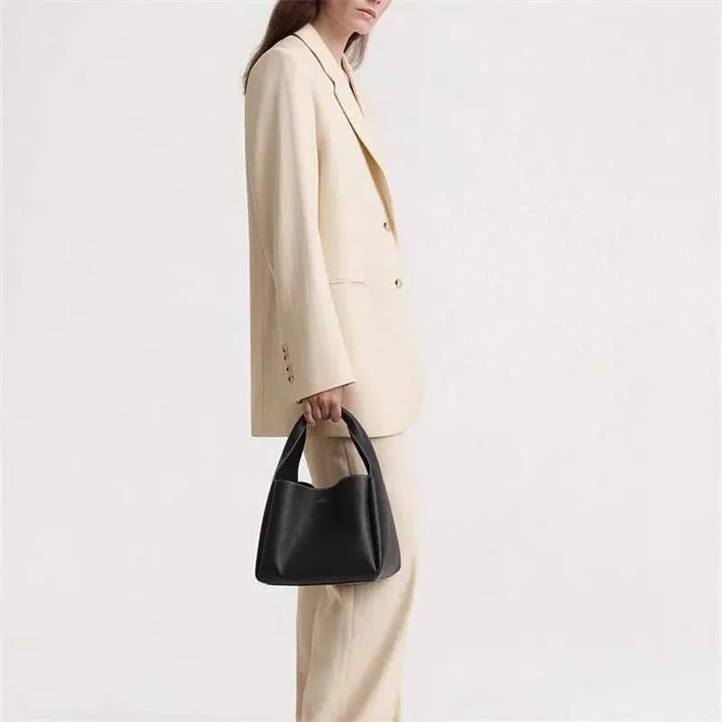 Stilvolle Handtasche Trend Minimalist Commuter Bucket Gehobene Korbtasche Damen Leder Unterarmtasche Ba241216_voghion.com